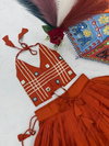 Pc 585 Pure Cotton Mirror Hand Work Navratri Kids Chaniya Choli